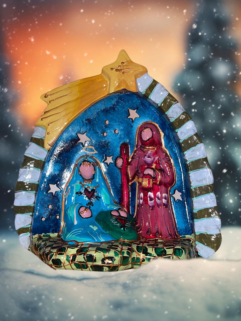 Kerststal heilige familie