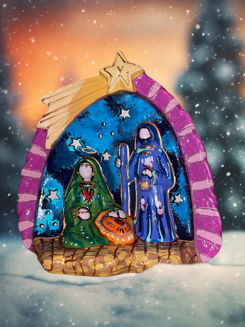 Kerststal heilige familie