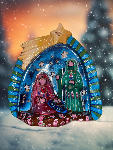 Kerststal heilige familie