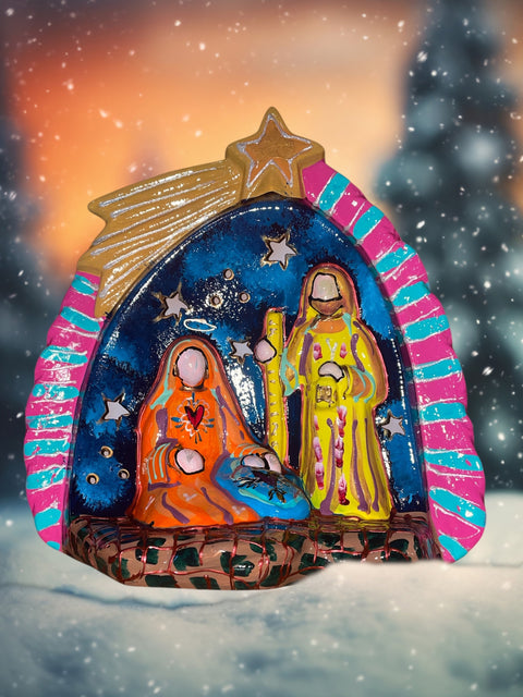 Kerststal heilige familie