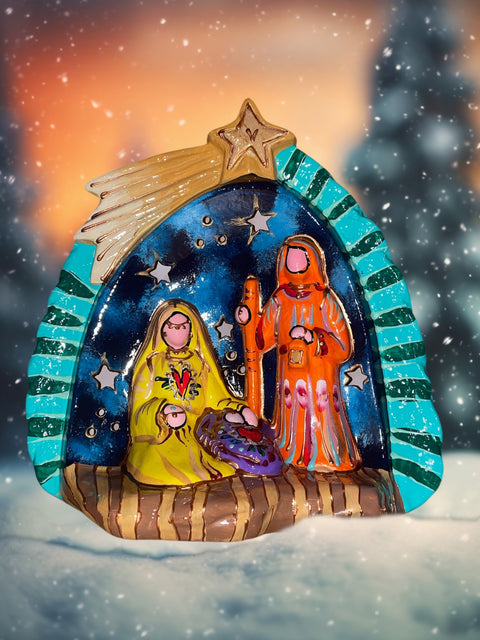 Kerststal heilige familie