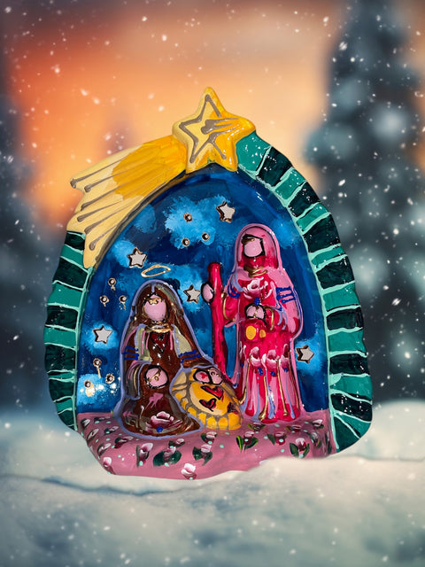 Kerststal heilige familie