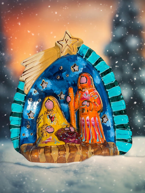 Kerststal heilige familie