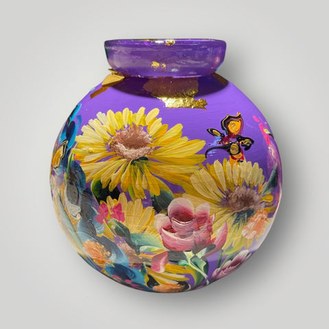 klein huisje | Bloemen en vlinders |