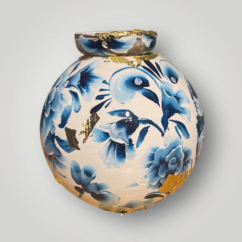 klein huisje | Delft Blauw koolmeesje |