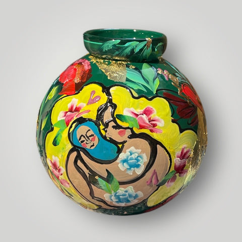 klein huisje | Groen mama en baby |