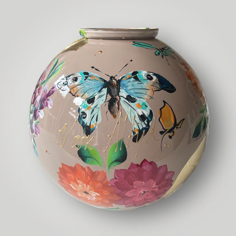 groot huisje | Licht kasmir vlinder geboortebloemen |