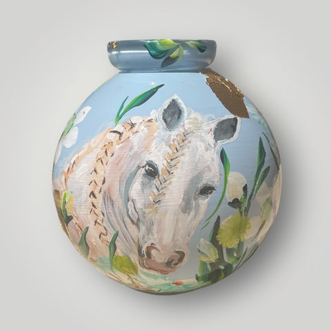 klein huisje | Licht blauw paard |