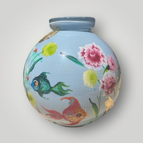 klein huisje | Licht blauw paard |