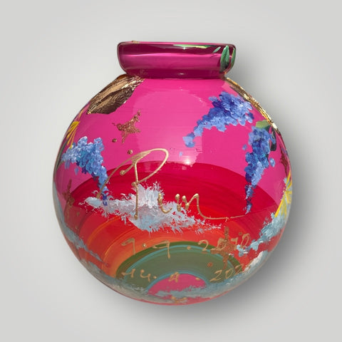 klein huisje | Fuchsia regenboog |