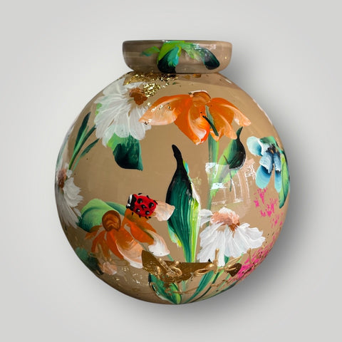 klein huisjes | Licht kasmir lieveheersbeestje en koolmeesje |