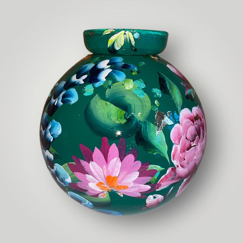 klein huisje | Groen bloemen |