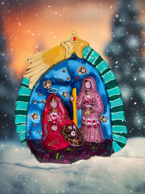 Kerststal heilige familie