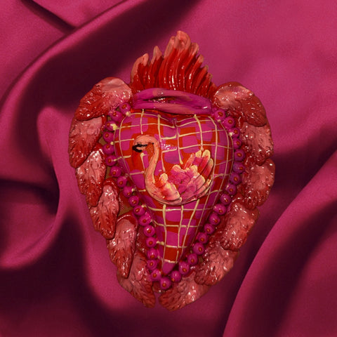 Swan ornament valentine