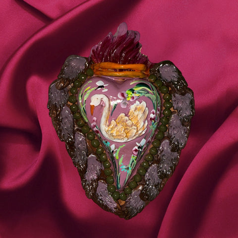 Swan ornament valentine