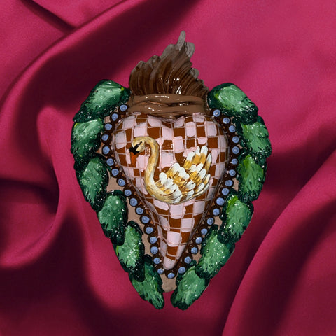 Swan ornament valentine