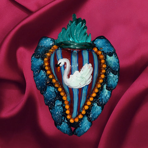 Swan ornament valentine