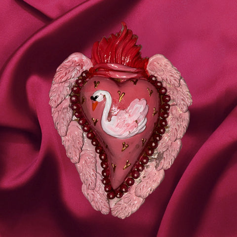 Swan ornament valentine