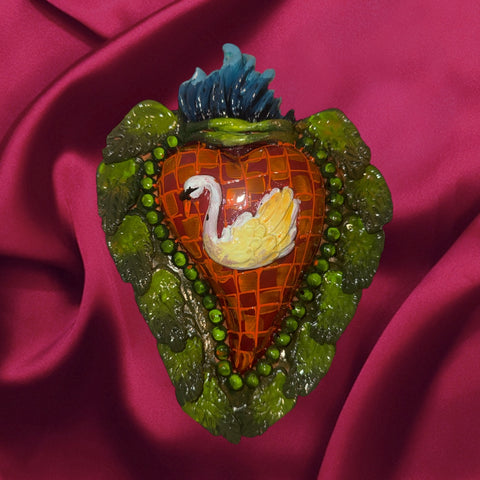 Swan ornament valentine