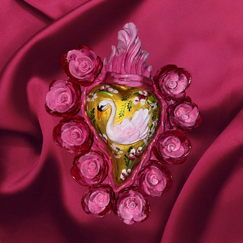 Swan ornament valentine