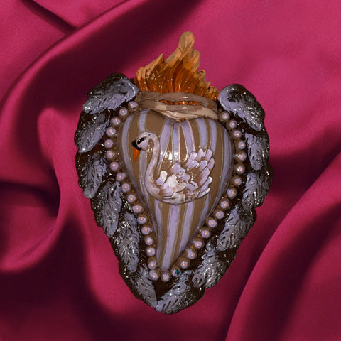 Swan ornament valentine