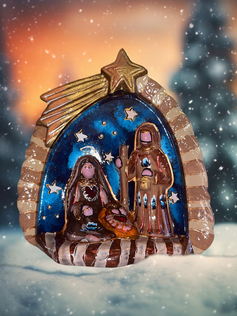 Kerststal heilige familie