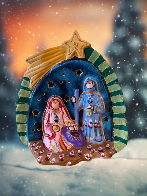 Kerststal heilige familie