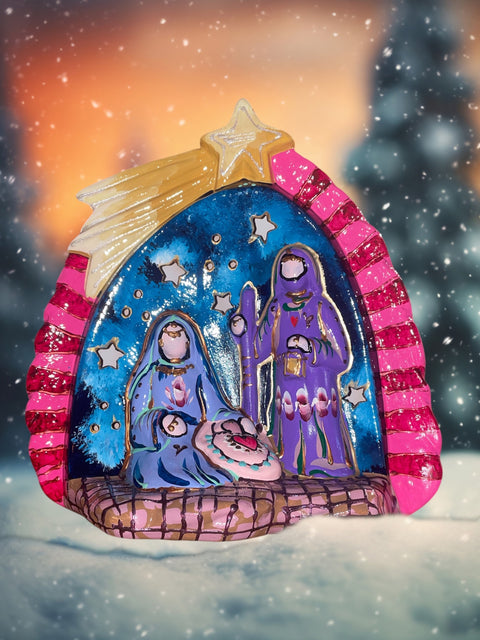 Kerststal heilige familie