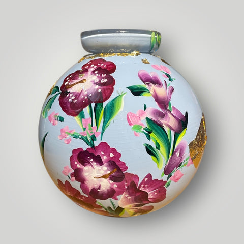 klein huisje | Licht blauw bloemen |