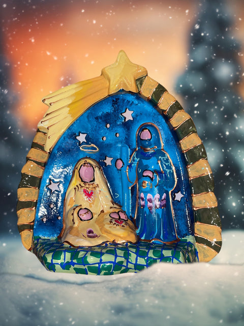 Kerststal heilige familie