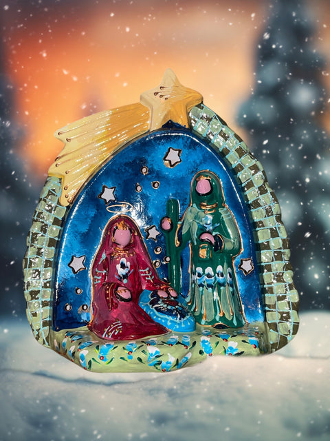 Kerststal heilige familie