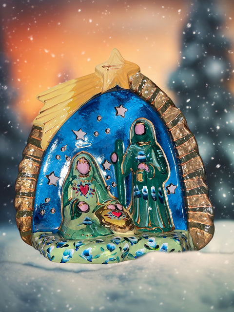 Kerststal heilige familie