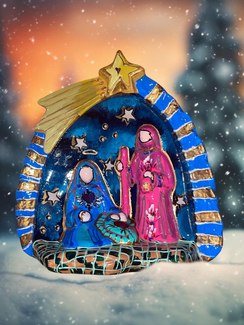 Kerststal heilige familie