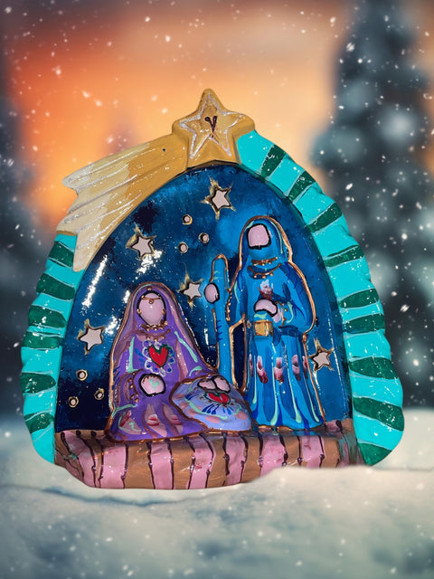 Kerststal heilige familie