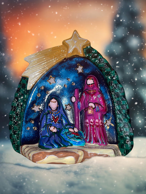 Kerststal heilige familie