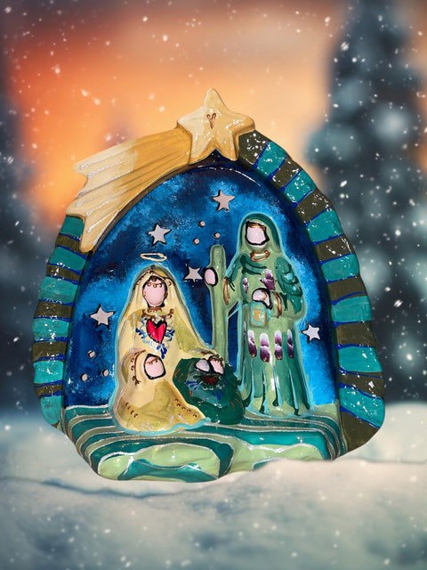 Kerststal heilige familie