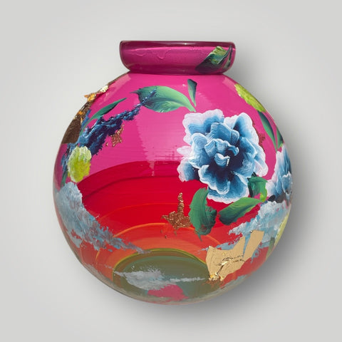 klein huisje | Fuchsia regenboog |