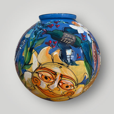 groot huisje |  Blauw symbolen |