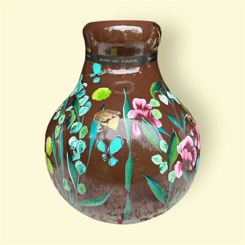 De vaas | Bloemen bruin |