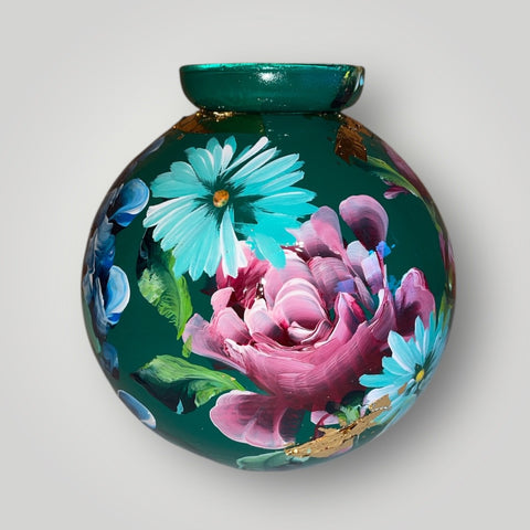 klein huisje | Groen bloemen |