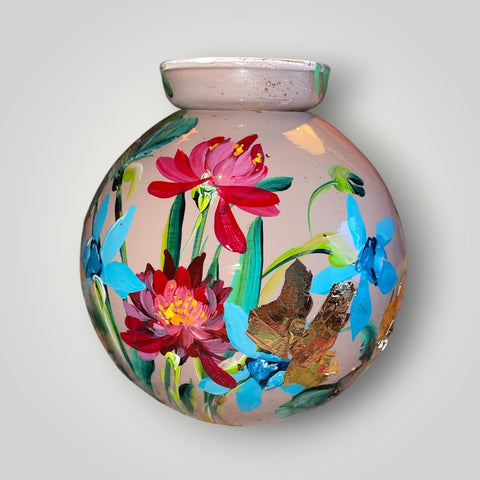 klein huisje | Licht kasmir geboortebloemen |