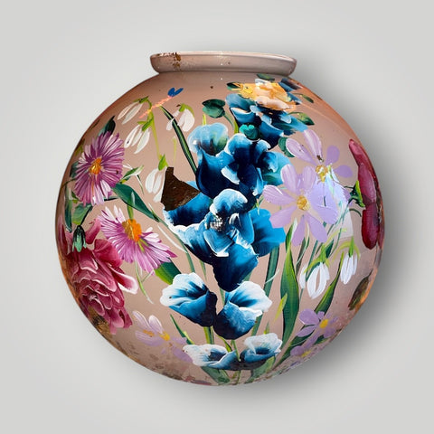 groot huisje | Licht kasmir geboortebloemen |