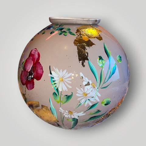 groot huisje | Licht kasmir geboortebloemen |