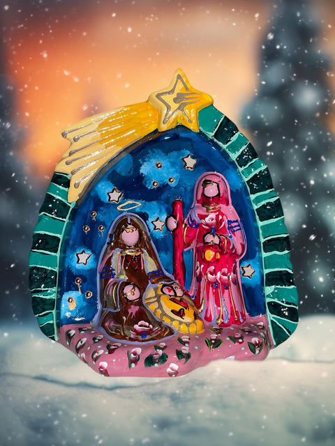 Kerststal heilige familie