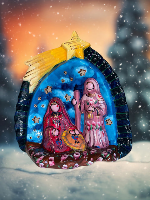 Kerststal heilige familie