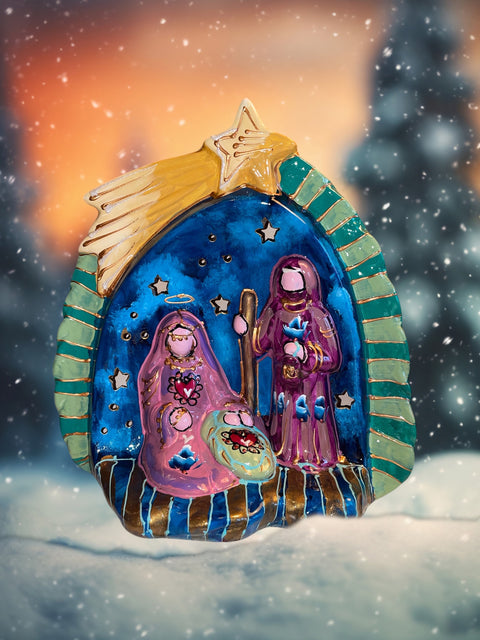 Kerststal heilige familie