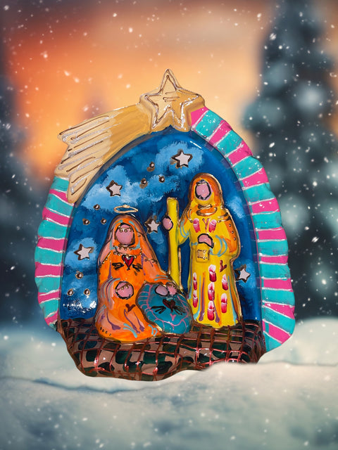 Kerststal heilige familie