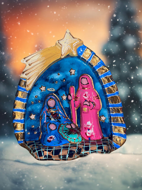 Kerststal heilige familie