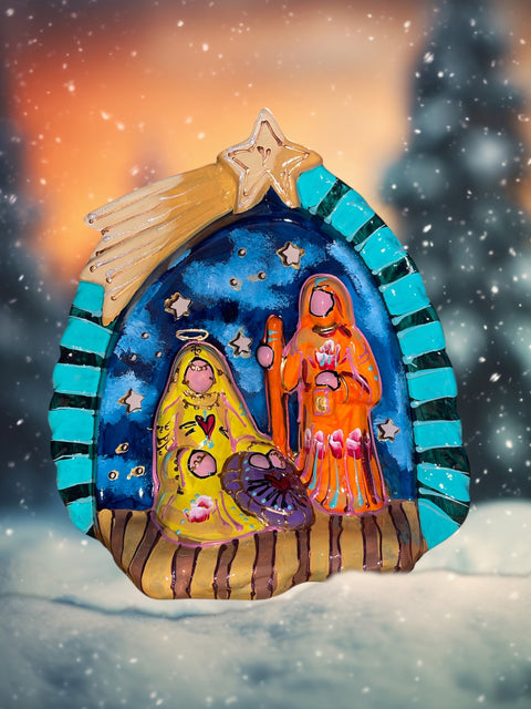 Kerststal heilige familie