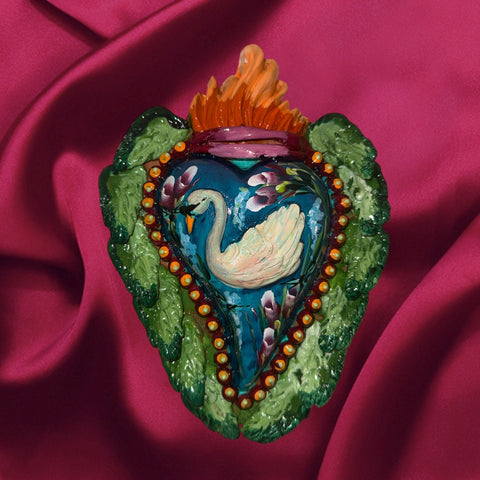 Swan ornament valentine